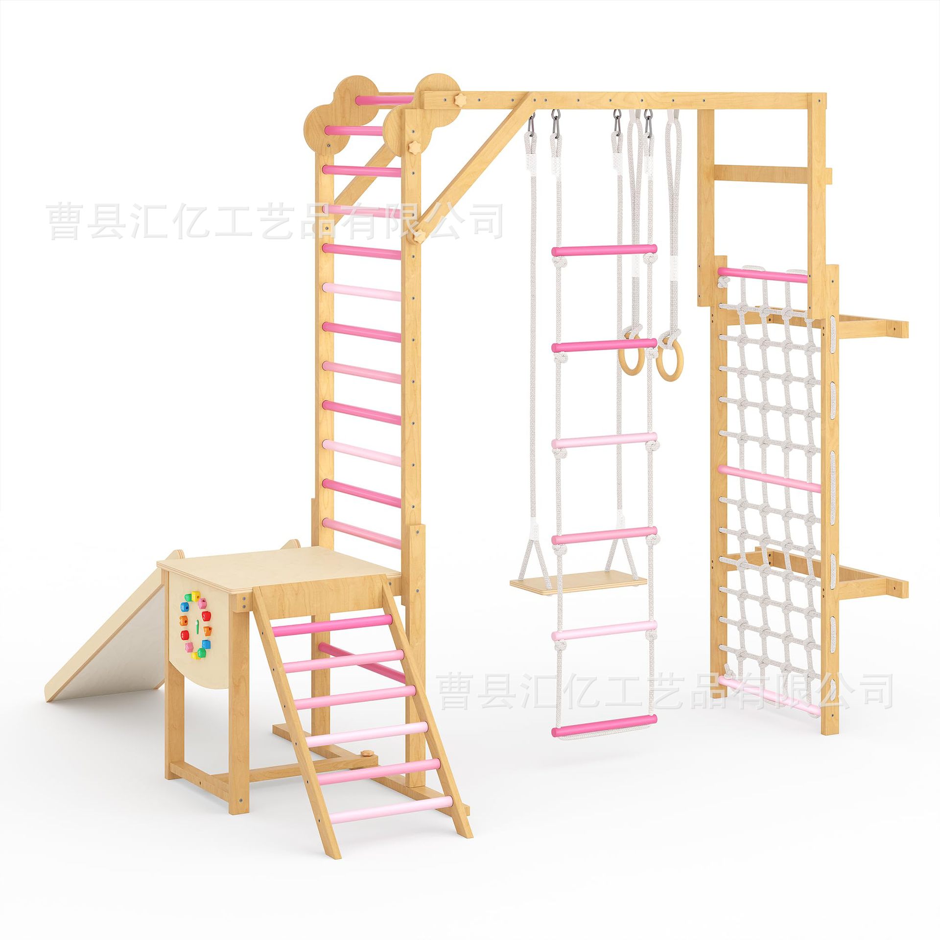 Kids Outdoor Climbing Frame - Детский спортивный комплекс из массива дерева