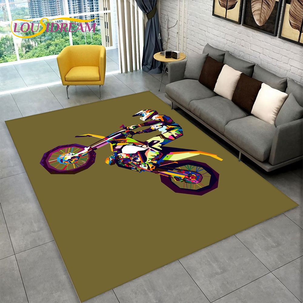 Большой 3D ковер для мотогонок – обзор и цена Kids Outdoor Area