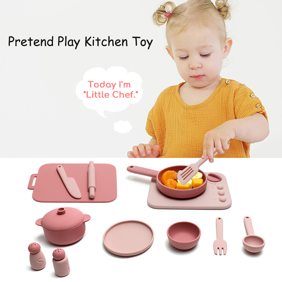 Набор из 13 силиконовых игруше – обзор и цена Kids Outdoor Kitchen Accessories
